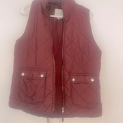 | Maroon puffer vest