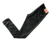 DL1961 Amanda in Black Mid-rise Stretch Modal Cotton Skinny Jeans 25 $168