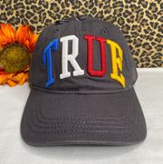 ⭐️NWT⭐️ Black Rainbow TRUE Adjustable Baseball Hat | OSFA |