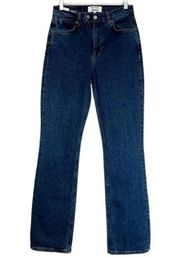 NEW Reformation Donna High Waist Bootcut Jeans AMANI Wash Womens Size 31