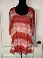 SUSAN LAWRENCE STRIPED TYE DIE FLOWLY BLOUSE