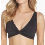 Tommy Bahama Pearl Twist Front Underwire Bikini Top Black L