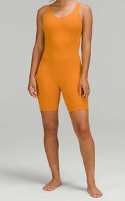 Lululemon Align Romper 8" Inseam in Autumn Orange Size 2