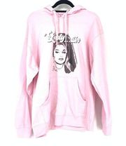 Johnny Ross Sweatshirt Unisex L Barbra Lady Like Pullover Hoodie Pink NWOT