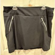 Under Armour Tennis Skirt With Shorts Zip Pockets Black Size 2X