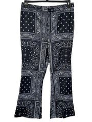 Bar III Zerina Akers XX-Large Career Pants High-Rise Zip-Fly Bandana Paisley New