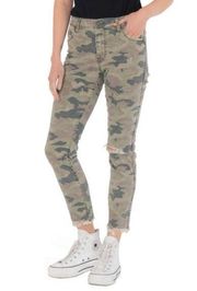 Kut from the Kloth Camo Reese Fab AB Ankle Straight Leg Jeans NWT Size 2