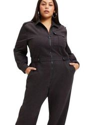 NWT Good American Black Desert Flightsuit Jumpsuit - Size 7(4XL)