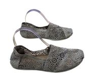 Toms  Alpargata Moroccan Crochet Slip On Sheer Lace Flats Shoes 8.5