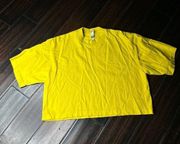 Crewneck short sleeve tee shirt crop top Los Angeles Apparel basic casual