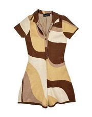 White Fox Boutique Time Of Our Lives Playsuit in Multicolor Brown