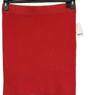 Bar III X-Large Mini Sweater Skirt Stretch Elastic Waist Terra Cotta New