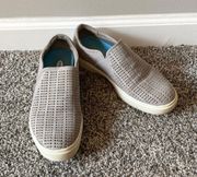 Grey Laceless Slip On Sneakers Size 7