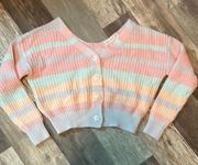 pastel cropped cardigan 