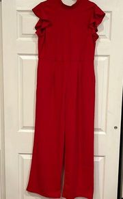 Francesca’s Red Jumpsuit