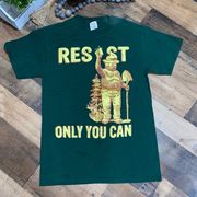 Smokey Bear tee shirt‎ resist forest fires  only you can small womens unisex