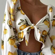 Lemon Crop Top