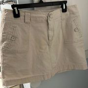 Cream jean skirt/skort!! Size 12