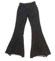 Litz Stripe Mid Rise Flare Retro Jeans, Sz 27