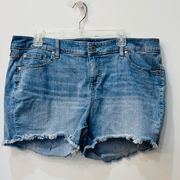 Torrid denim shorts raw hem size 18