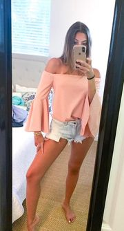 Off The Shoulder Ruffle Top