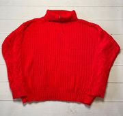 NWOT - PrettyLittleThing - Women’s Red Turtleneck Sweater 