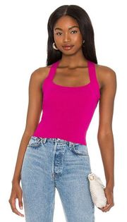 NBD Tia Tie Back Top in Fuchsia Pink Medium NWT