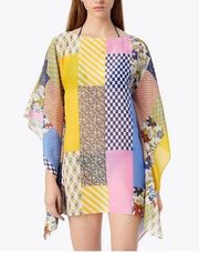 Tory Burch NWT Floral Patchwork Short Caftan sz M/L