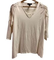 Style and Co woman lace blouse size 0X