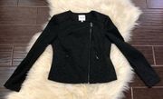 Catherine Malandrino Ponte Moto Jacket charcoal sz small