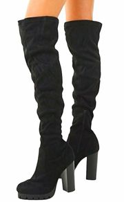 Over The Knee Lace Up Boots