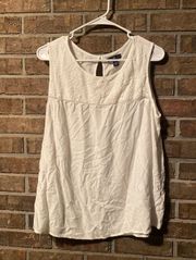 White Tank Top Xl