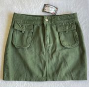 - Green Cargo Skirt