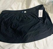 NWT Plus Sized Swimsuits For All Swim Skort 32/3X Black