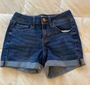 Cuffed Blue Jean Shorts