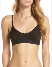 Madewell Micromodal Katya Black Scoopneck Bralette Size Large EUC