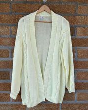 Amuse Society cable sweater cardigan medium