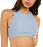 WeWoreWhat Dusty Blue Racerback Bra Large NWT