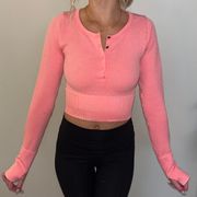 Aerie Thermal Waffle Knit Long Sleeve