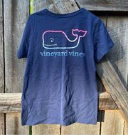 Women’s  Ombré Whale Pocket Tee Short Sleeve