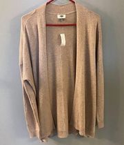 NWT  Womens Tan Cardigan Size Medium