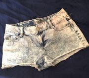 blue Jean short cut shorts