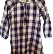 Dream out loud by Selena Gomez purple plaid tunic dress in medium