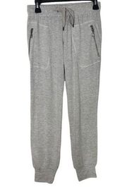 David Lerner Drawstring Jogger Lounging Pants In Gray Size XS