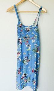 Island Planet Blue Floral Dress - Size Medium