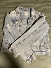 Almost Famous Denim Distressed Jacket