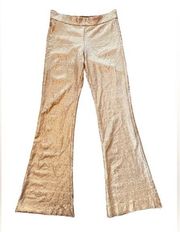 Avenue Montaigne Bellini Sequins Gold Luxury Glitz Glam Party Flare Pants