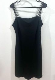 little black strappy dress size 8