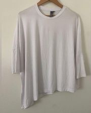 Sweaty Betty London Mellow White Asymmetric T-Shirt Small 4/6