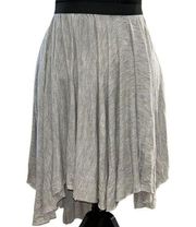 Romeo & Juliet Couture Gray Asymmetrical Hem Skirt(Size Small)